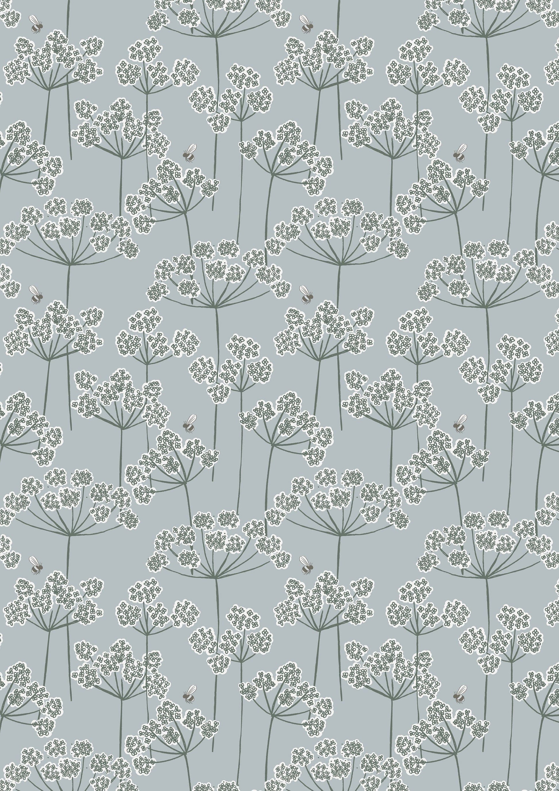 Fabric Grey sheep on cream cotton fabric - 'Country Life Reloved' Lewis & Irene
