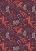 Fabric HALF METRE - Purple autumn berry cotton fabric - Autumn Fields Re-loved by Lewis and Irene