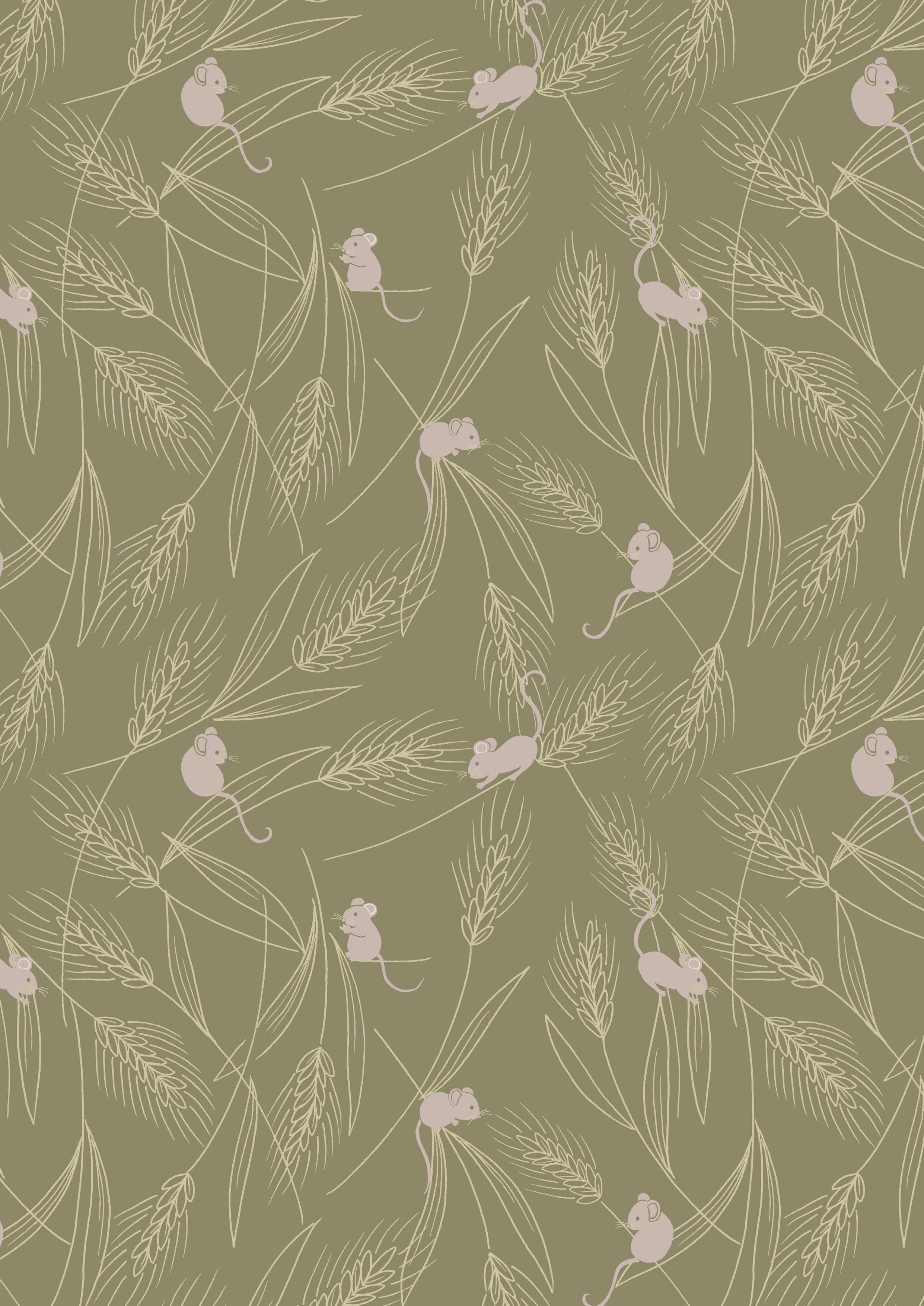 Fabric HALF METRE - Purple autumn berry cotton fabric - Autumn Fields Re-loved by Lewis and Irene