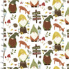 Fabric Hedgehogs on white cotton - You Light my way gnome - 3 Wishes