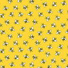 Fabric Honeycomb on yellow cotton fabric- Makower 2/9988 YK