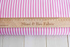 Candy stripe pink and white quilting cotton fabric by Dashwood Studio