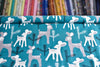 organic Jersey knit Bambi on petrol blue Paapii Design - 48cm