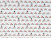 Tortoises children's fabric on white cotton - Wild about you by Fabric Editions