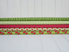 Watermelons on green cotton fabric - FabricArt