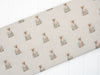 Digitally printed labrador dog on a cotton rich linen look wide fabric 