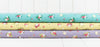 Chicks Nests Eggs and Floral Grey/Purple quilting cotton fabric - Bunny Hop by Lewis & Irene