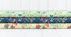 Rabbits and Chicks on dark blue floral quilting cotton fabric - Bunny Hop by Lewis & Irene