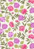 Load image into Gallery viewer, Dahlia hearts on light brown cotton fabric - Love Blooms by Lewis &amp; Irene