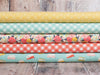 Cream and coral floral cotton fabric - 'Joy in the Journey' Riley Blake