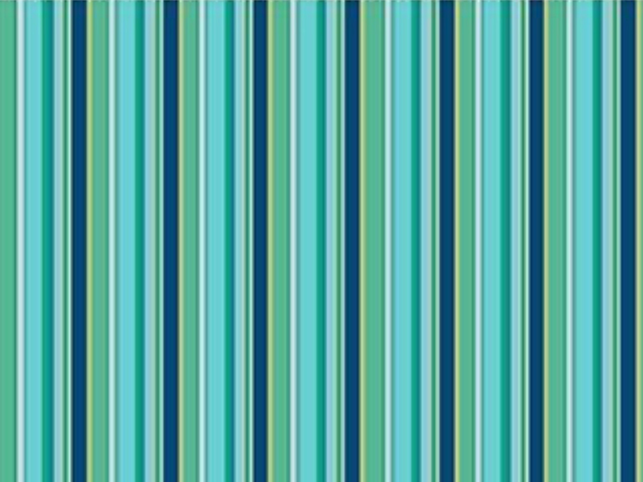 Turquoise striped 'Peacock Garden' 100% cotton fabric - Clothworks