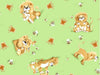 Lyon the daddy lion playing with his cubs on a 100% cotton nursery fabric - Susy Bees