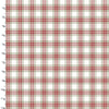 Red and white tartan fabric - Home for the Holidays by 3 Wishes