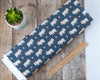 Load image into Gallery viewer, Scandi Nordic bear on slate grey 100% cotton quilting fabric - Nordiska by Dashwood Studio