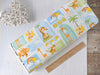Striped nursery brushed cotton flannel  fabric - Welcome to the Jungle by 3 Wishes