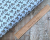 Zebras safari fabric on pale blue 100% cotton wide fabric