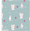 Cats and dandelions on lilac cotton fabric - Craft Cotton Co.