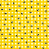 Fabric Ants on Yellow Gingham cotton fabric - Farm to Table by Robert Kaufman