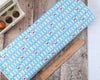 Happy Milk Bottles on Bright Blue cotton fabric - Farm to Table by Robert Kaufman