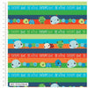 Fisher-Price 'Animal Friends' light green cotton fabric - CraftCottonCo