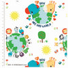 Fisher-Price 'Animal Friends' light green cotton fabric - CraftCottonCo