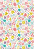 Chicks Eggs and Bunnies cotton fabric on light blue - 'Spring Treats' Lewis & Irene