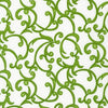 Sweet Pea Green Vines natural white cotton fabric - 'Flowerhouse' by Robert Kaufman