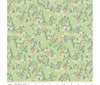 Sweet peas on light green cotton fabric - Little Women by Riley Blake