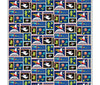 Spaceman and rockets cotton fabric - Blast Off by Henry Glass