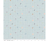 Tiny pale blue and pink animals on a blue checked cotton fabric - Little Things by Riley Blake