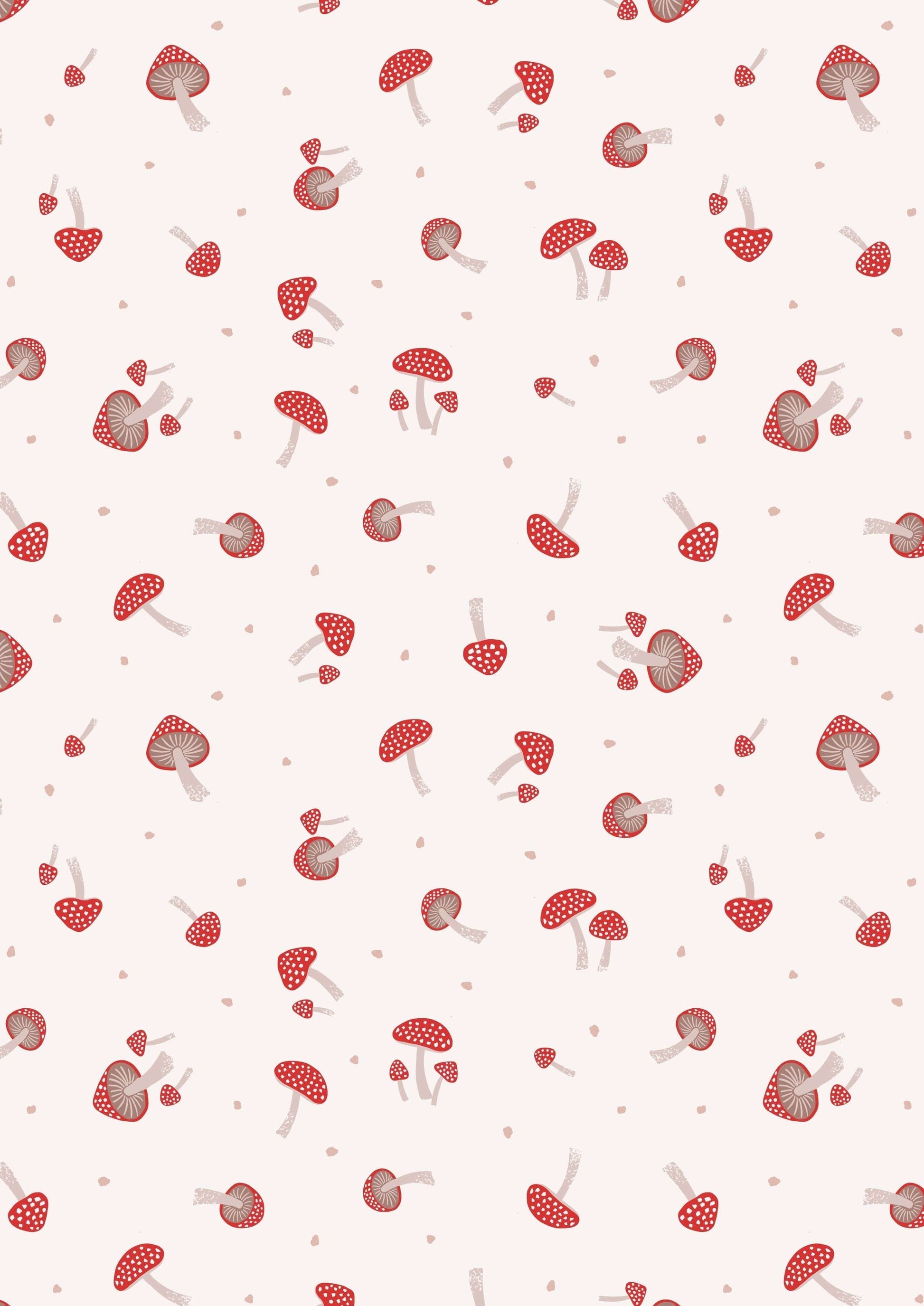 Fabric Ivy on cream cotton fabric - Evergreen - Lewis & Irene