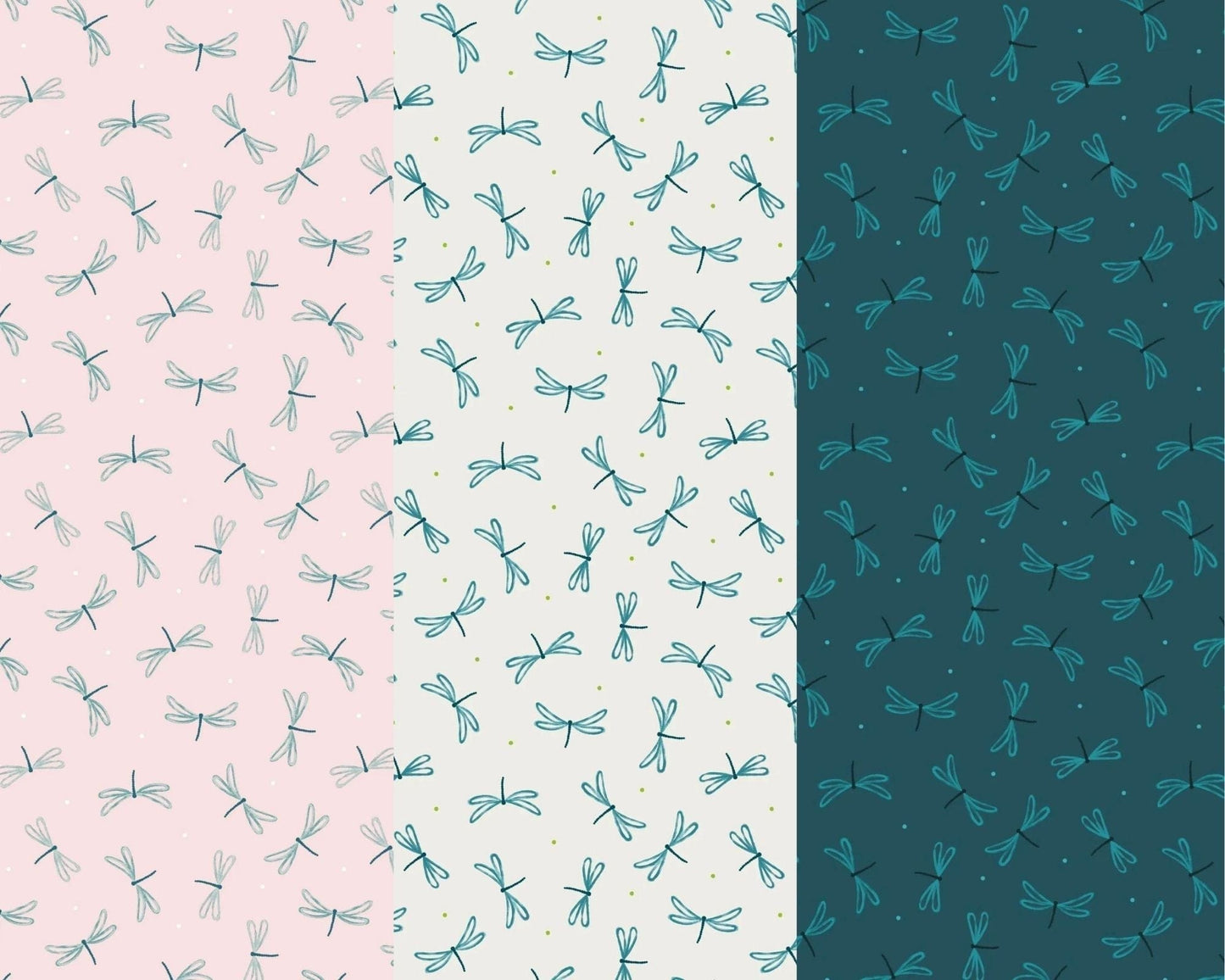 Fabric Lake Ripples on light blue cotton fabric - On the Lake by Lewis & Irene