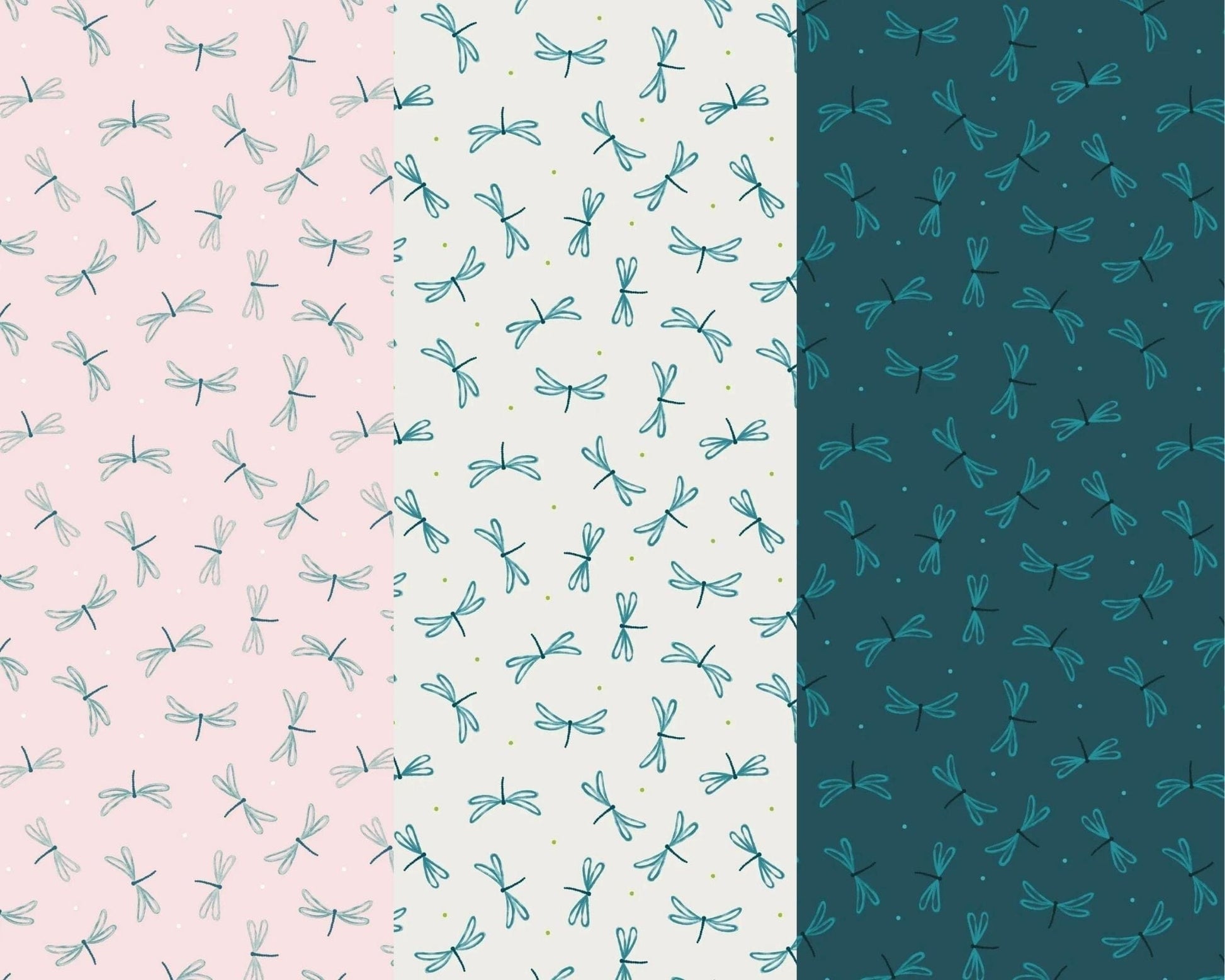 Fabric Lake Ripples on light blue cotton fabric - On the Lake by Lewis & Irene