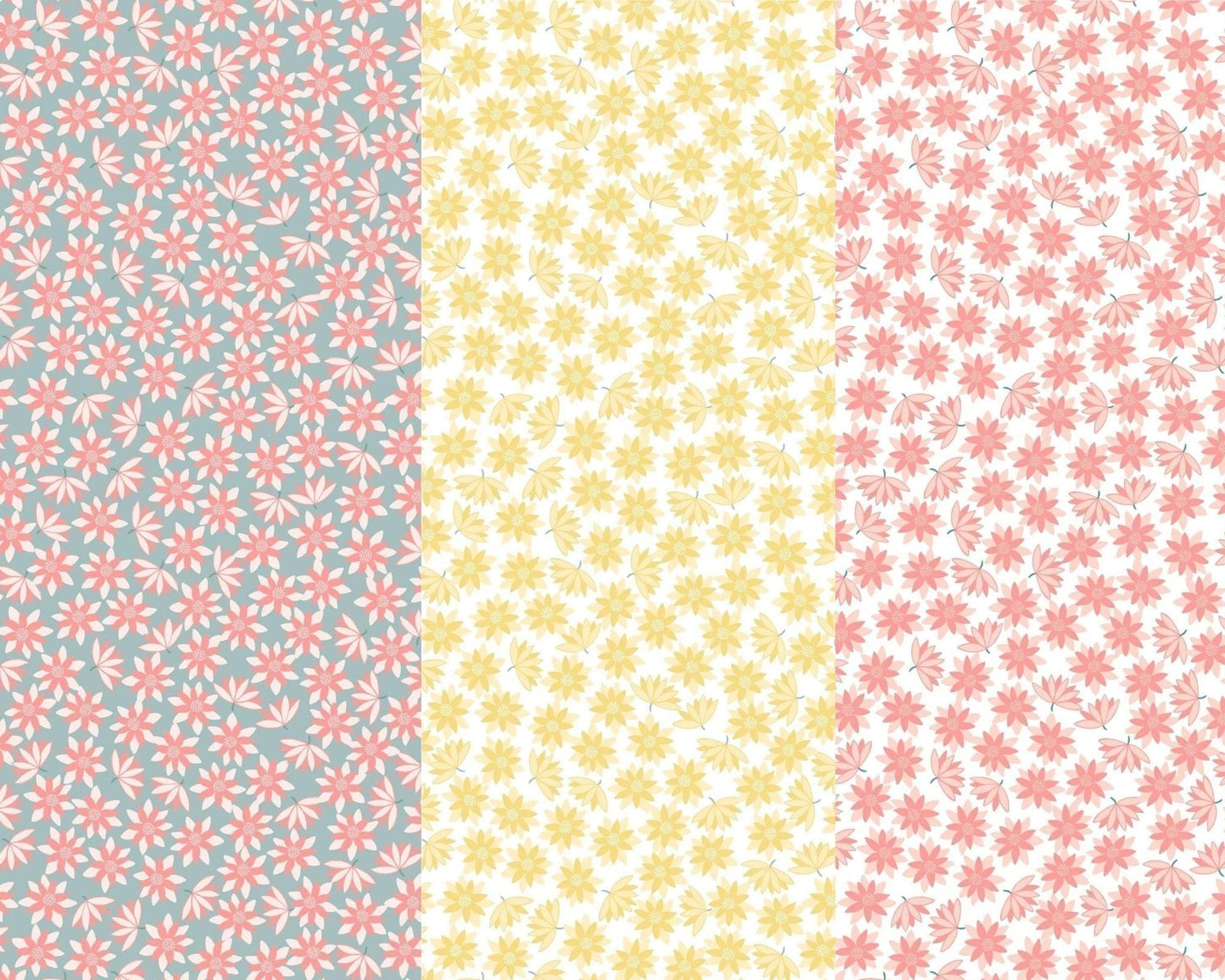 Fabric Lake Ripples on light blue cotton fabric - On the Lake by Lewis & Irene