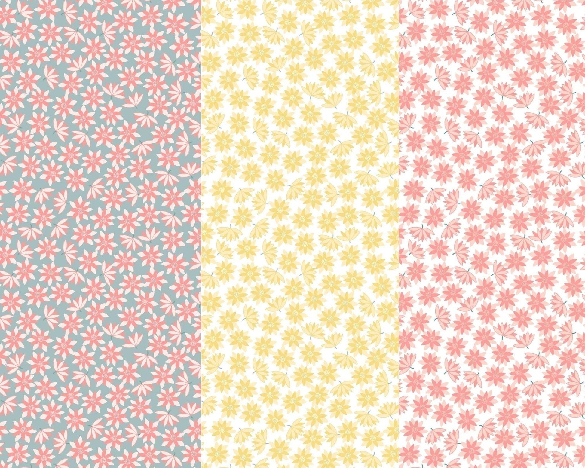 Fabric Lake Ripples on light blue cotton fabric - On the Lake by Lewis & Irene