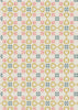 Fabric Little Coral Flowers on Cream cotton fabric - Folk Floral by Lewis & Irene