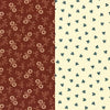 fabric Little flowers on burgundy red cotton fabric - Stephenson County by Robert Kaufman