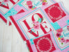 Fabric Love Letters cotton quilting fabric panel - Henry Glass