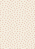 A cream fabric with red stars and tiny red dots - Gingerbread Season by Lewis & Irene