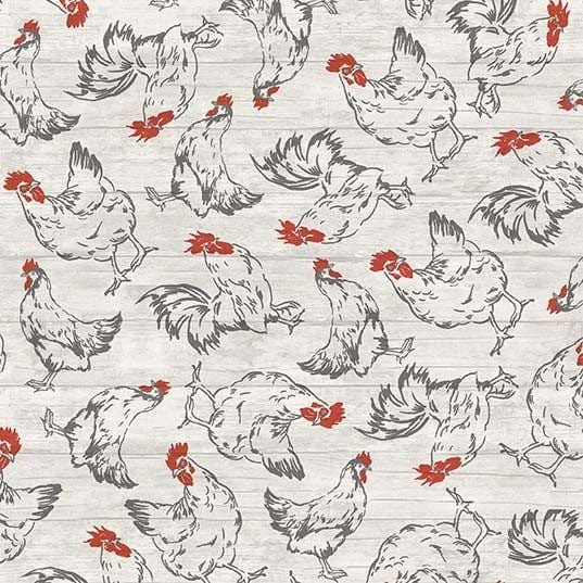 Fabric Michael Miller home grown black cotton - Life is Better on the Farm