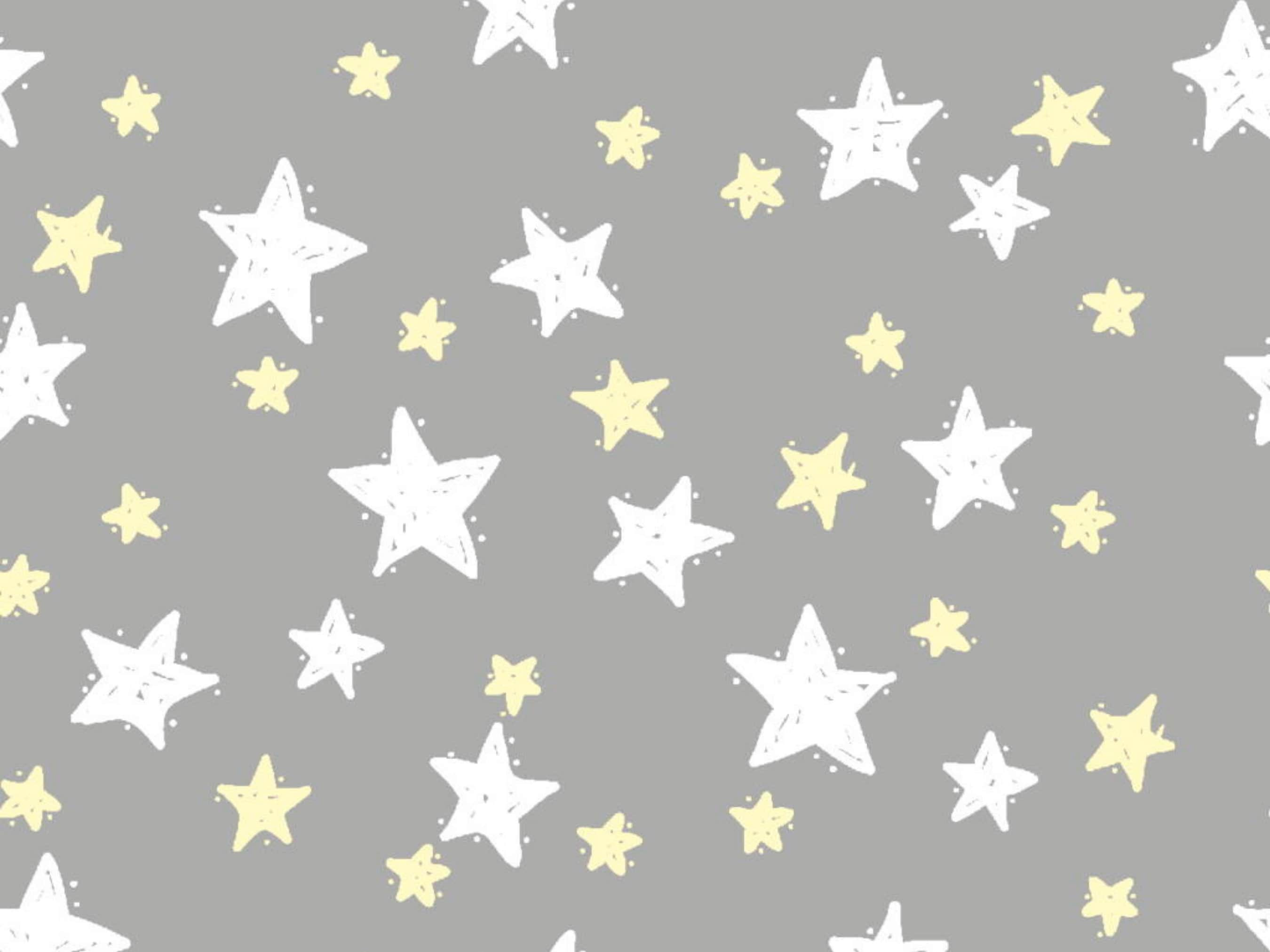 Fabric Moon and stars nursery 100% cotton fabric in mint green - 'Good night' fabric editions