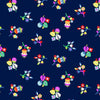 Fabric Navy floral kaleidoscope cotton lawn fabric - Dashwood Studio