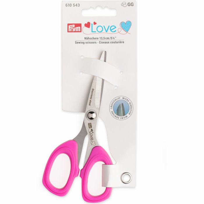 Prym Love sewing scissors - Micro serrated 5.25 inches