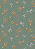 Fabric Pandas and bears on grey cotton fabric - Small Things - Lewis & Irene