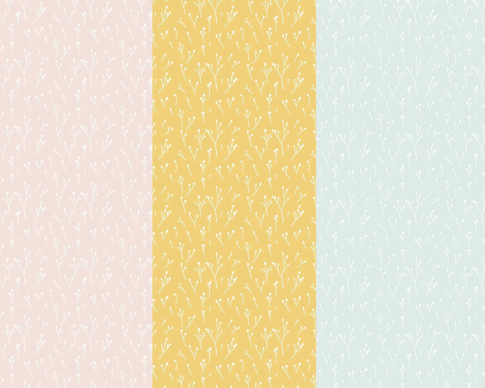 Fabric Petals Flowers on blush pink cotton fabric - Lewis & Irene