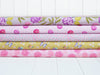 Fabric Petals on pink cotton fabric - Love Blooms by Lewis & Irene