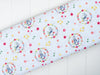 Fabric Peter Rabbit spring floral white cotton fabric  - 'Flowers and Dreams' CraftCottonCo