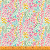 Fabric Pink Beetles on cream cotton fabric - 'Eden' Windham Fabrics