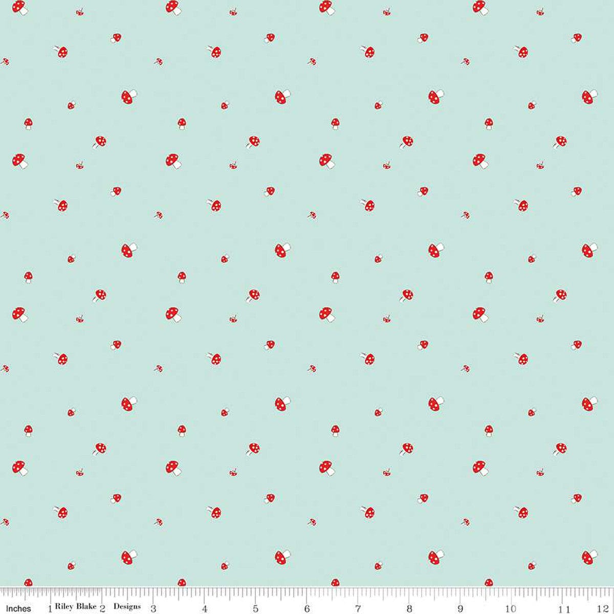 fabric Pink floral cotton fabric - Pixie Noel 2 - Riley Blake