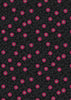 Fabric Pink Flowers on Black 100% cotton fabric - Little Matryoshka by Lewis & Irene